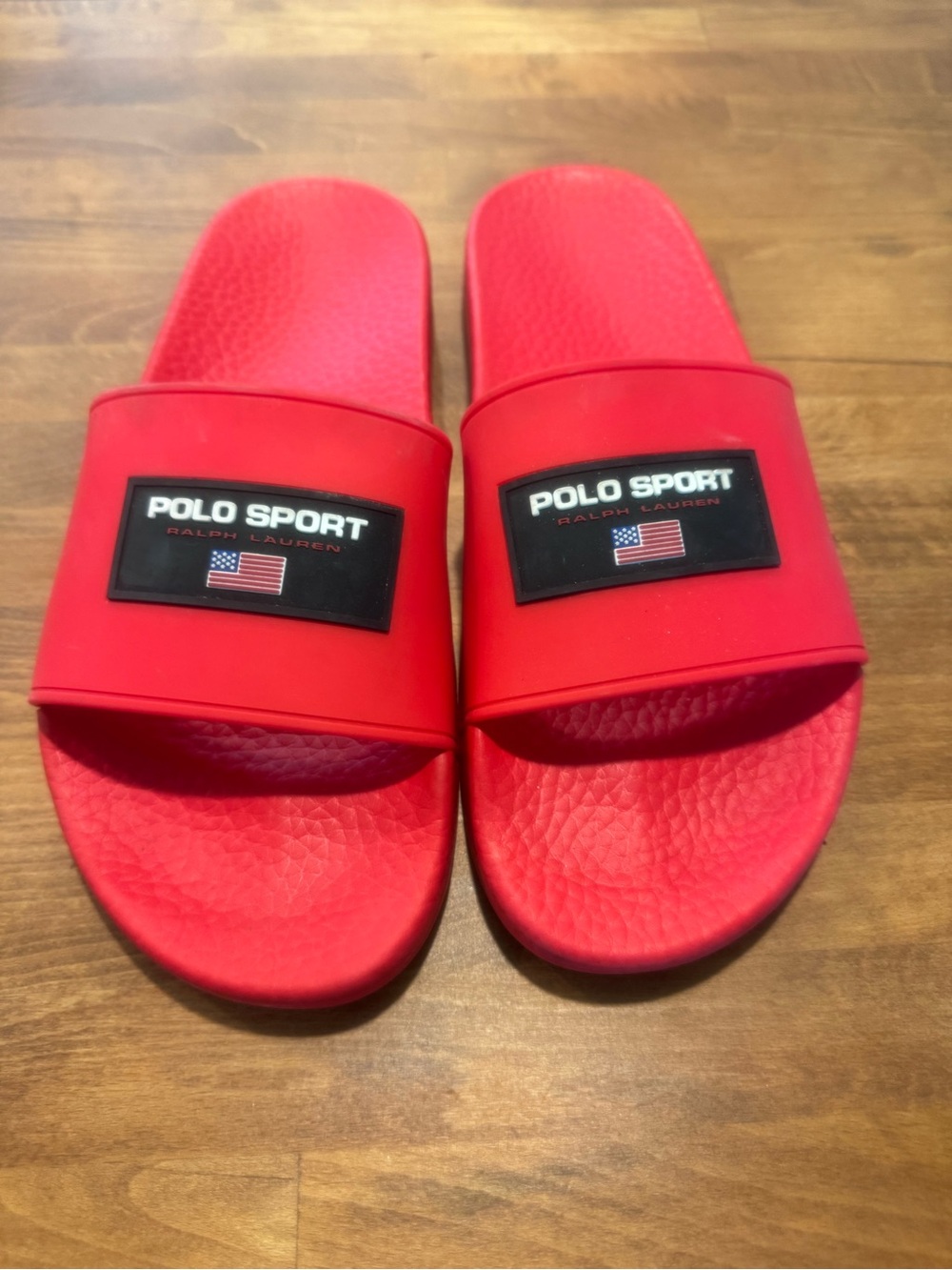 Polo Sport Ralph Lauren Slides Yellow Used Mens Size 10